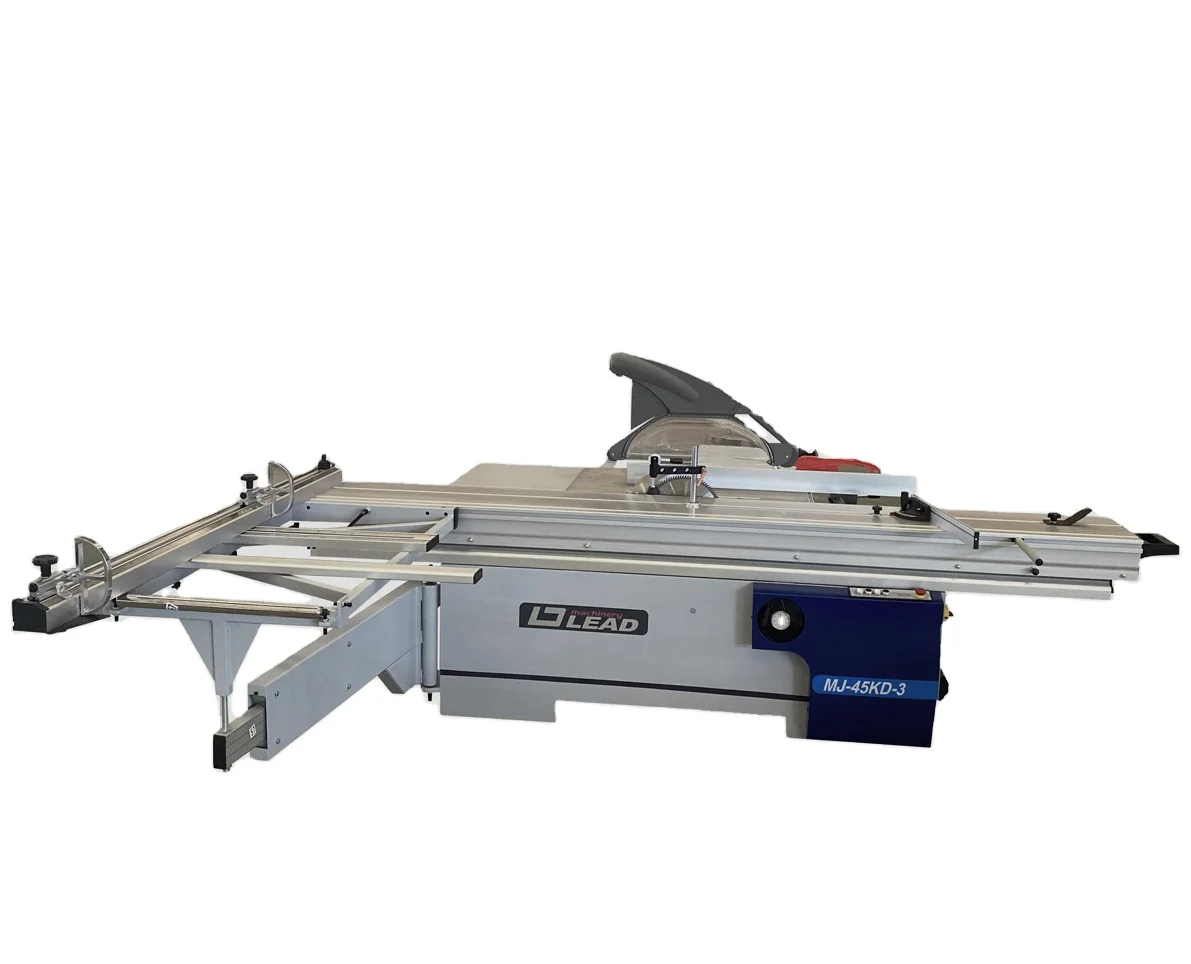 5.5+1.1KW Motor Power 3200/3800Mm Precision Sliding Table Panel Saw Machine For Woodworking