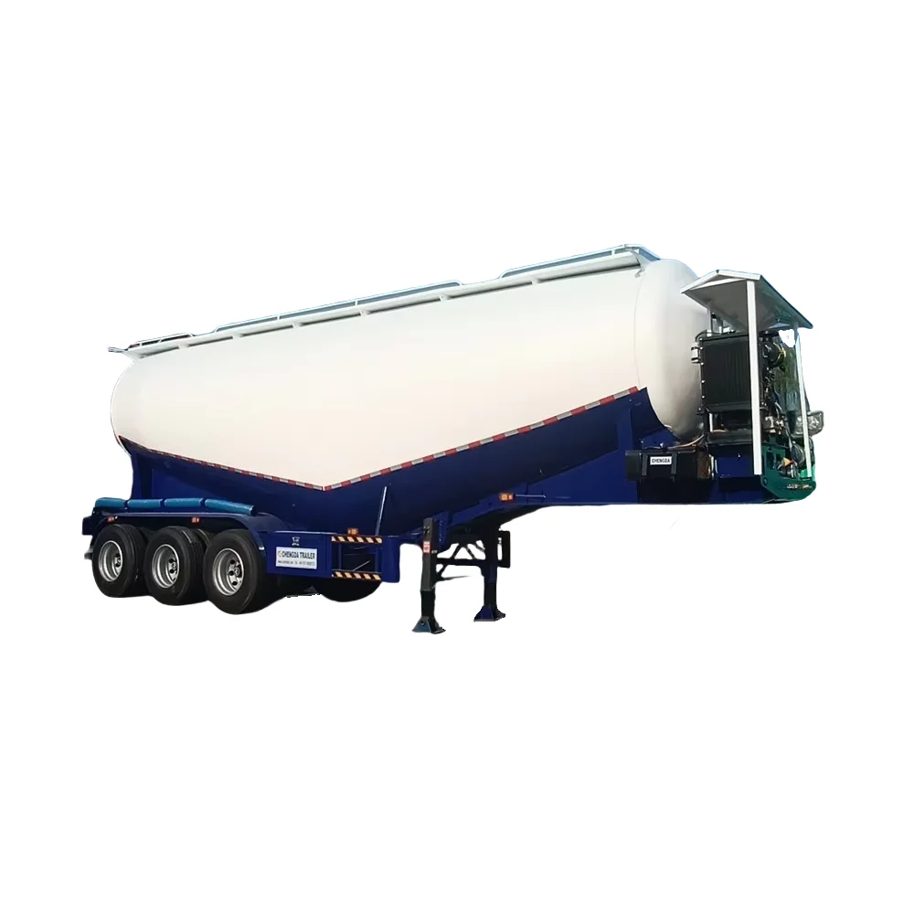 Factory Price 3 Axle 45Cbm 50Tons Powder Material Bulk Cement Tanker Trailer For Sale