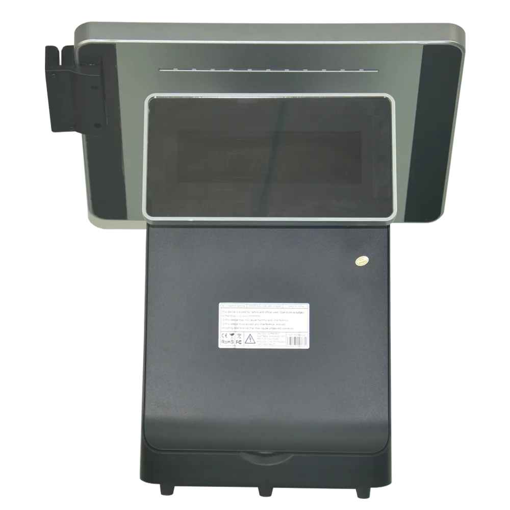 All In One Touch Screen Cash Register POS Windows 10 Restaurant 15Inch Intel Core I3 POS Terminal Machine with  Thermal Printer