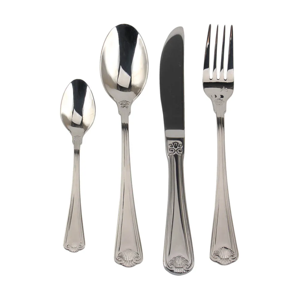 Fancy Metal Heavy Weight Flatware Tableware Set Dishwasher Safe Flatware Set