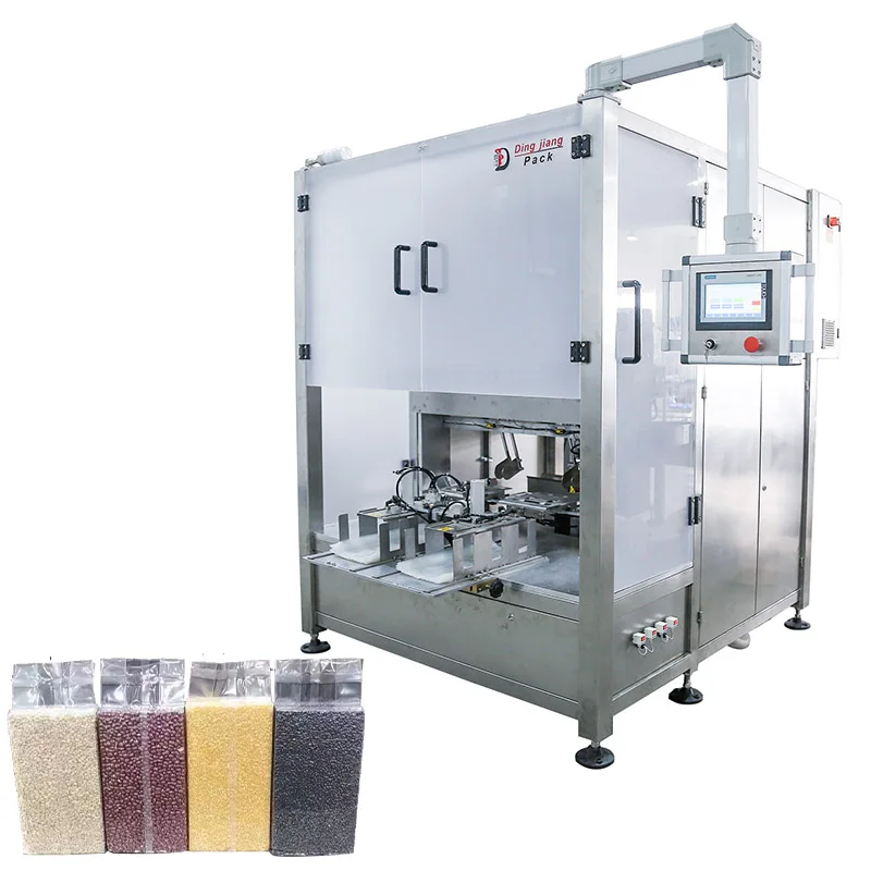 Full Automatic Brick Shape Soybean Red Beans Green Peas Vacuum Packing Machine