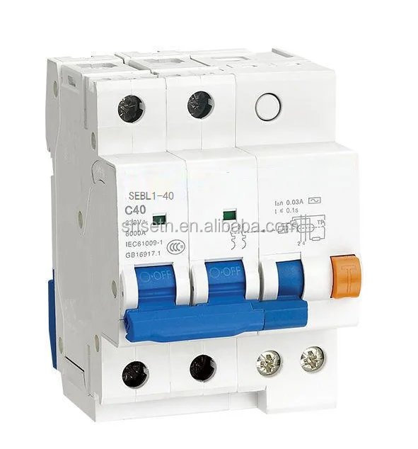 Professional manufacturer earth leakage circuit breaker DX3-ID 4 pole 63 amp 30MA rccb/rcbo/elcb/mcb