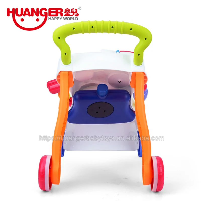 HUANGER Juguetes Para Bebe Musical Push Walker прочные по низкой цене Детские Многофункциональные ходунки 3 в 1 с защитой от опрокидывания