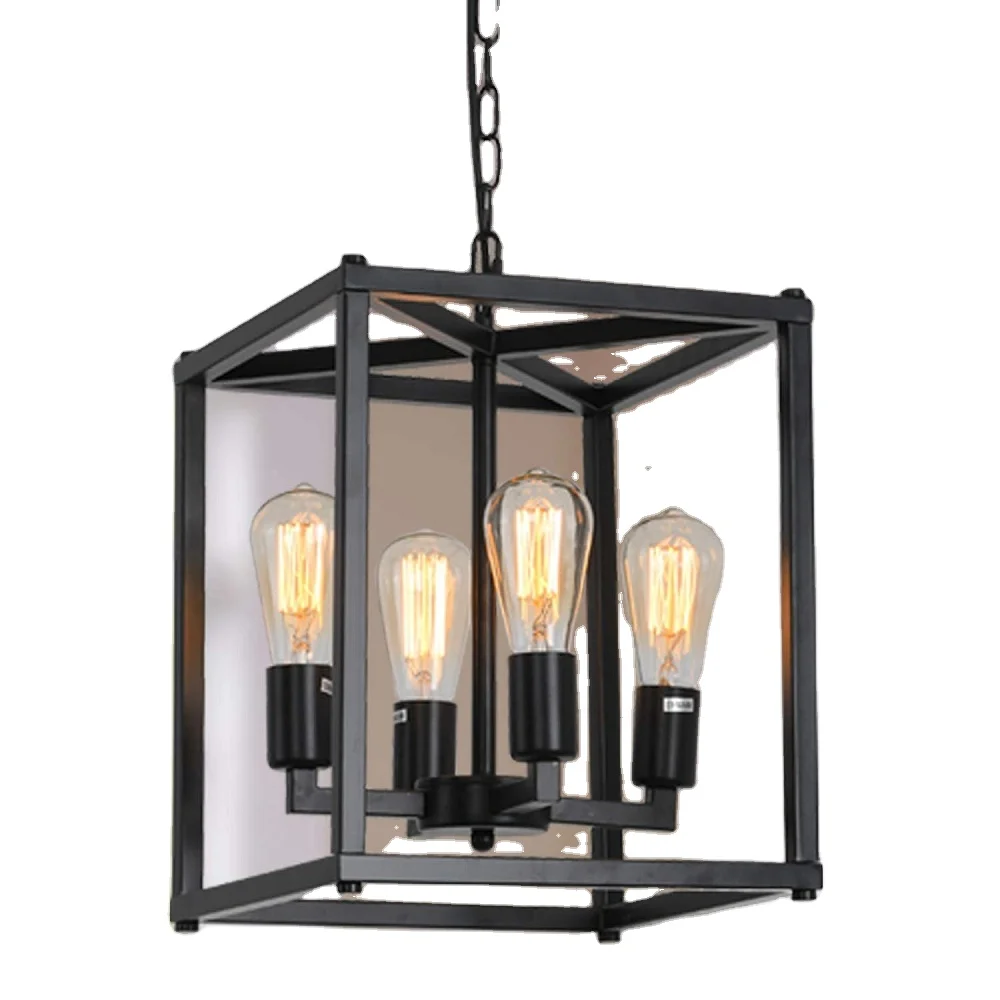 110-240v pendant ceiling lights metal hanging fixture E26 base chandelier for kitchen dining room hallway