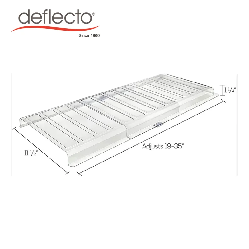 Plastic PVC Air Deflector 19 to 35  Adjustable Air Ventilation Floor Wall Exhaust Vent Outlet Tape or Magnets