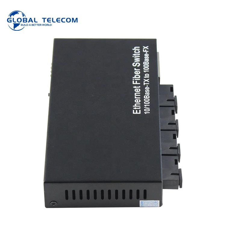 Трансивер 10/100 Мбит/с 4 SC 2RJ45 Lan порт медиаконвертер одно волокно 20 км оптический переключатель PCBA