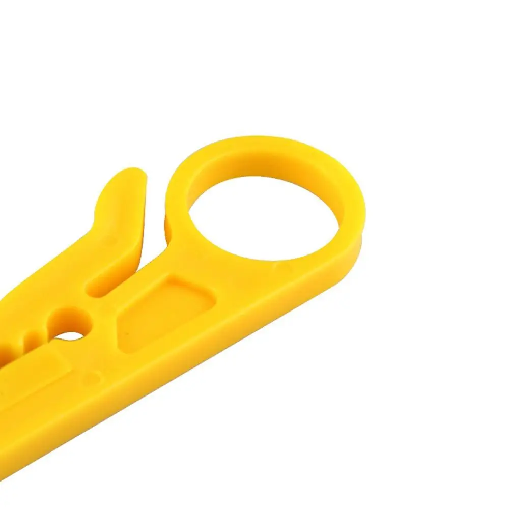 Mini Yellow Portable Wire Stripper Network Insert Crimping Tool Cat5e Cat6 Cable Stripping Wire Cutter Multi Tools
