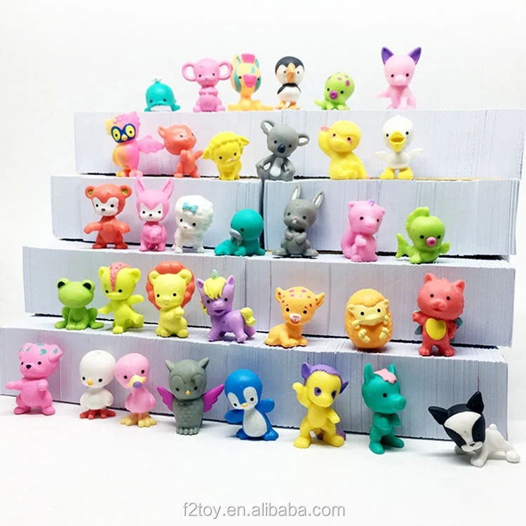 Hot Surprise Egg Toy 3D Mini Cute Cartoon Capsule Toy Plastic Surprise Egg PVC Simulation Animals Figure Collection Model OEM
