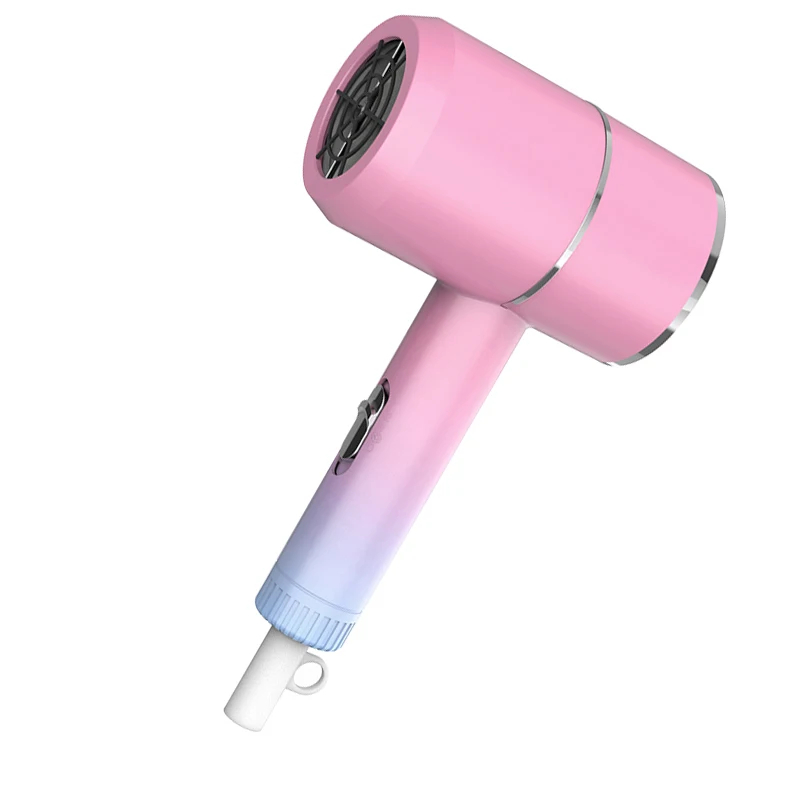 Новый портативный ионный фен красного и розового цвета для отеля и дома