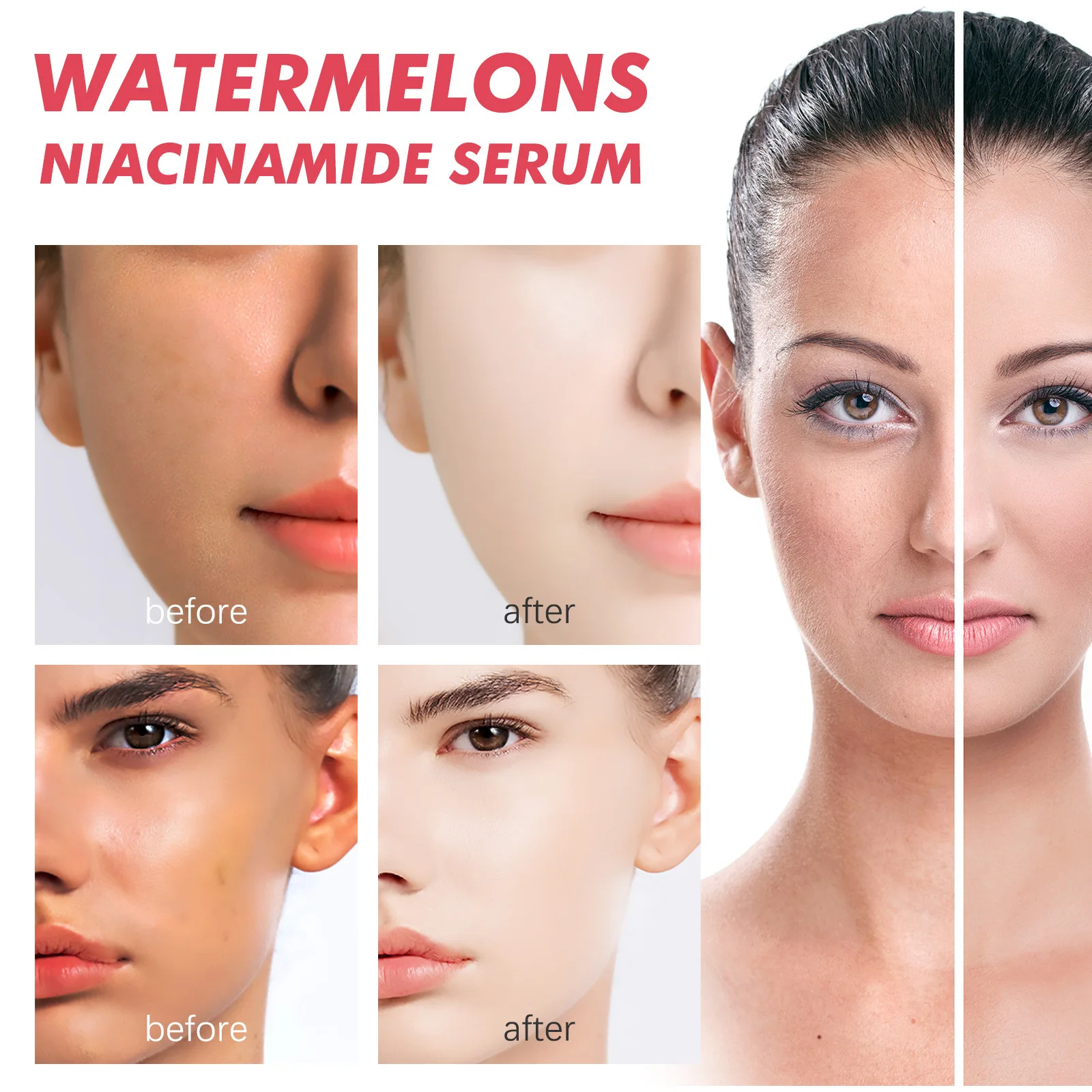EELHOE nicotinamide moisturizing brightening essence hydrating moisturizing fading spots firming and whitening skin essence