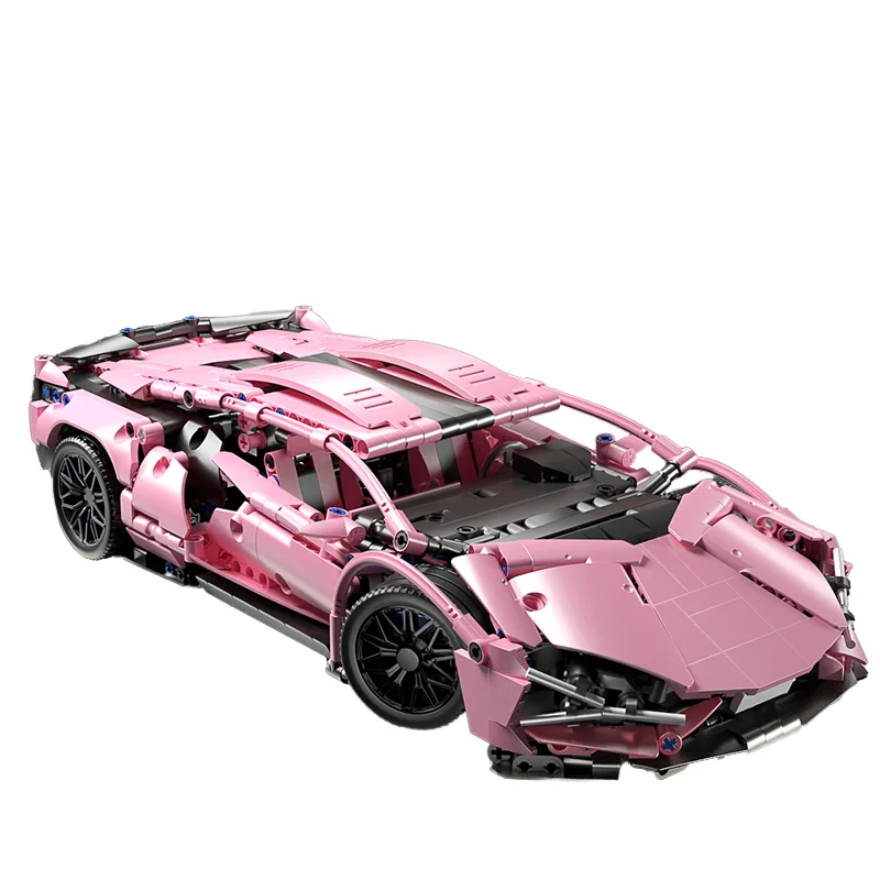 BlocX 1:14 Speed Super Racing DIY Toy Model Luxury Technic Building Block Car Unisex Assembled Puzzle Plastic Bricks Custom Logo