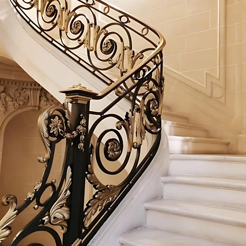 Wrought Iron Staircase Railing Wrought iron Stair Railing Handrail Of Staircase For Indoor Step Wrought Iron Stairs Cheap