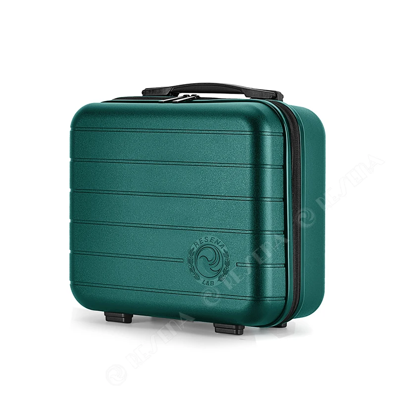 RESENA RP1906 PP Material Matte Makeup Cosmetic Bags 12 inch Hard Shell Picnic Case Travel Suitcase Ready Bag