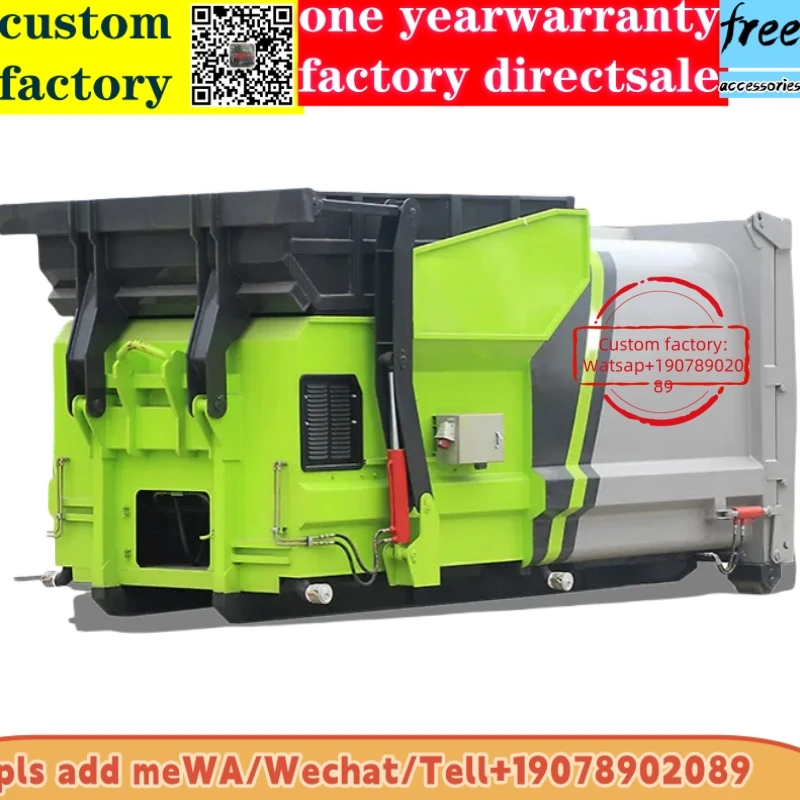 20ton Customized Mobile garbage bin compression garbage station for industrial and household waste collection and treatment