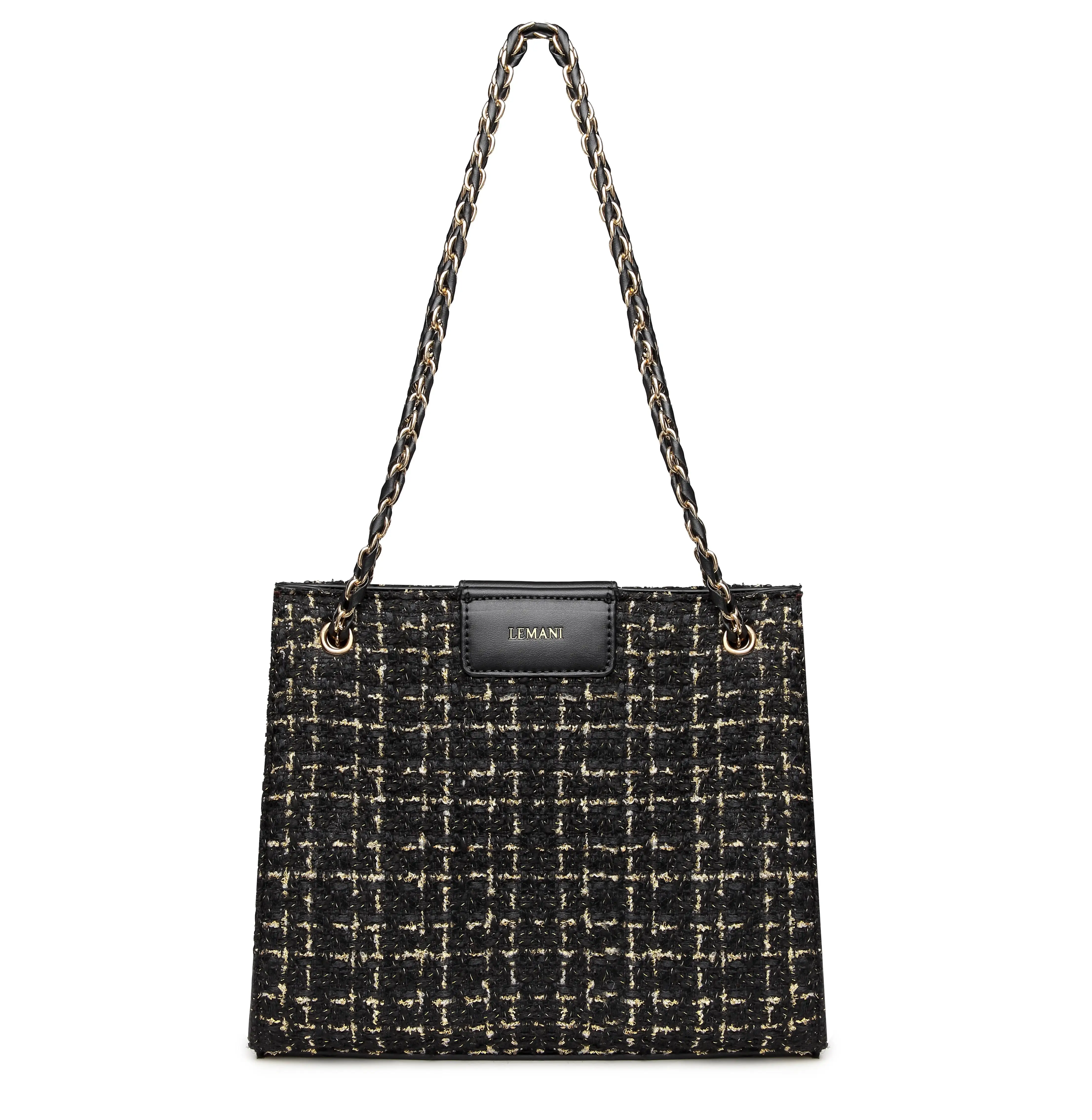 Boho handbag fancy women crossbody bag unique material chain OEM/ODM factory PU Leather handbag crossbody tote bag