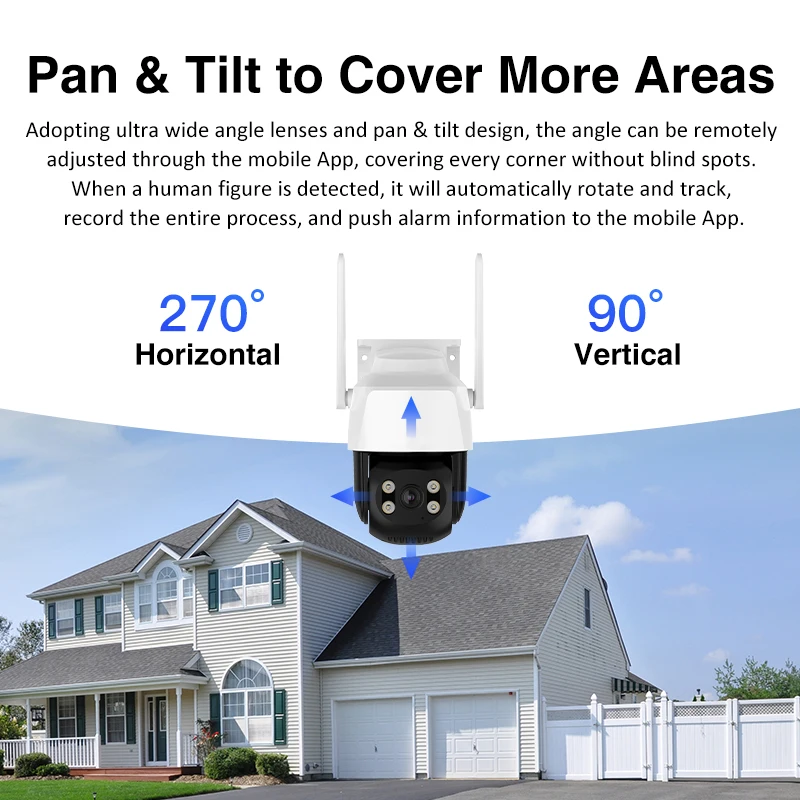 High Quality 3MP Resolution Two Way Talk WiFi Network Camera IP66 Waterproof Outdoor CCTV Camera