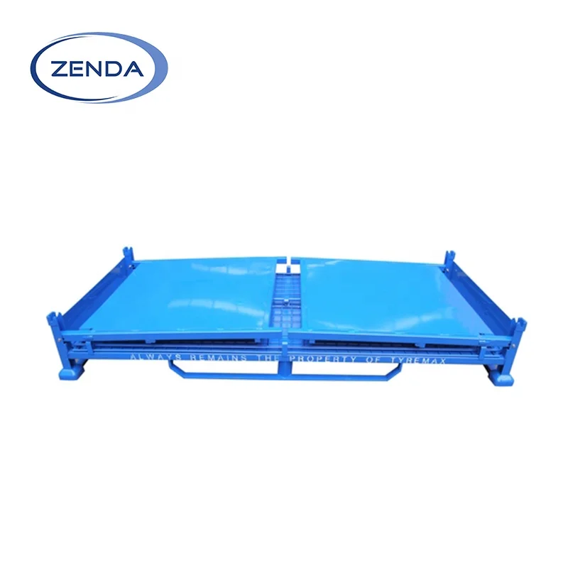 Low Price 4-way Fork Type Double Faced Heavy Duty Stackable Steel Storage Box Scaffolding Stillage Pallet Cage For
