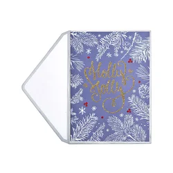 Custom Printing Handmade Winter Holiday Cards, Shiny Glitter Cards Christmas Greeting Cards