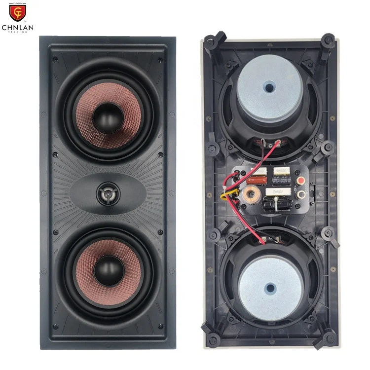 5 1 Домашний объемный звук Бескаркасный бас 6 дюймов кроссовер Hi-Fi архитектурный настенный динамик средняя стена центр 100 Вт