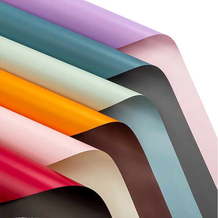 Two-Color A4 Size Coated Wrapping Paper Custom Floral Bouquet Tissue for Gift Packaging for Flowers Wrapping