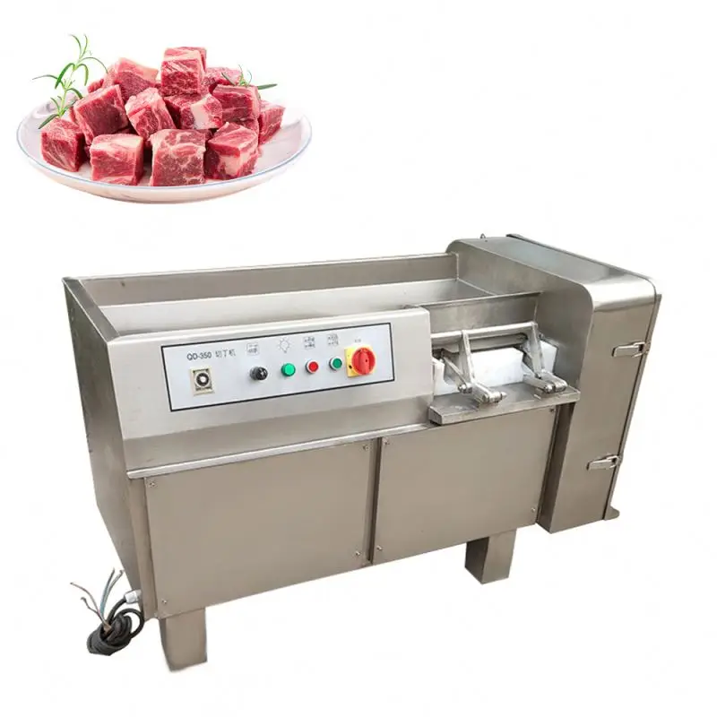 frozen meat cut cubes automatic frozen goat meat cutting machine commercial chicken meat cutting dicer machine