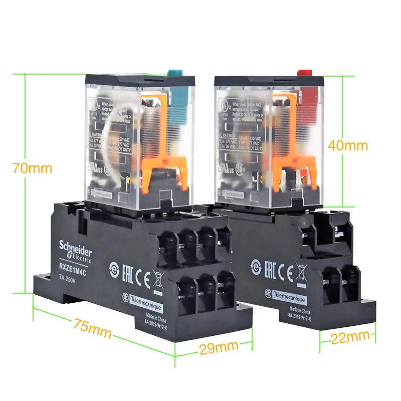 Оригинальное промежуточное реле RXM2AB1MD 12A DC220V миниатюрное реле