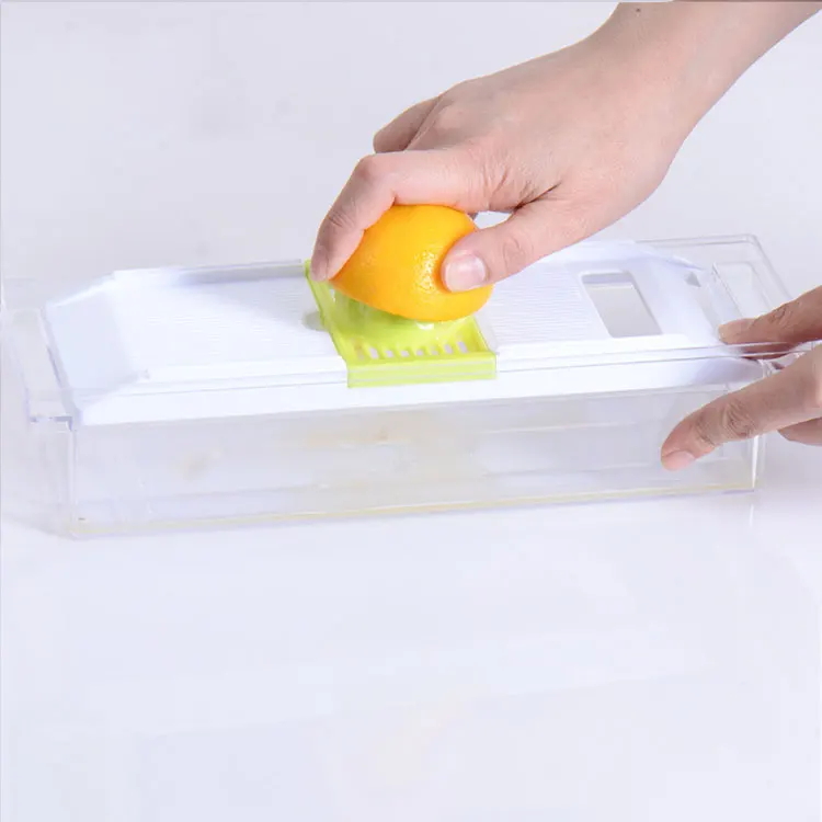 5PCS Home use Kitchen multifunction onion vegetable veggie fruits dicer chopper with container lid