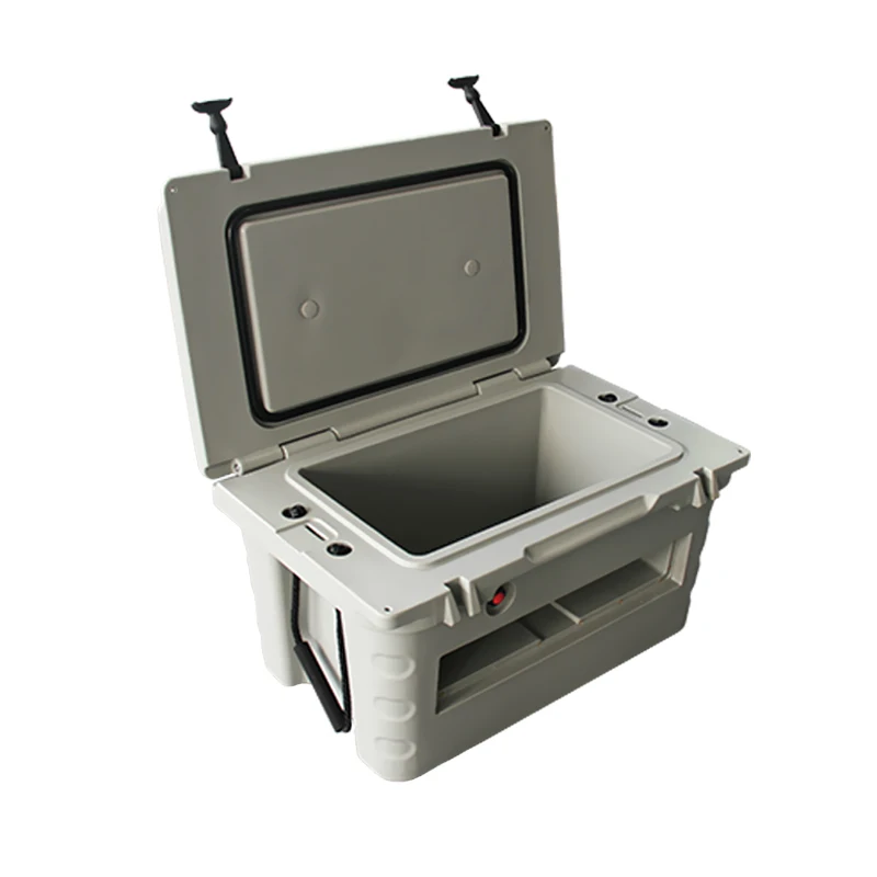 Plastic hard camping coolers fishing rotomolded cooler box with chairs