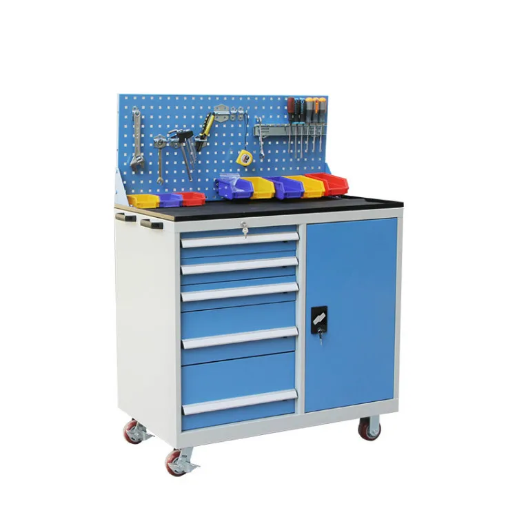 Work Bench Table with Tool Cabinet for Shop Garage and Warehouse Wholesale Metal Drawer Tool Centipede Work Bench