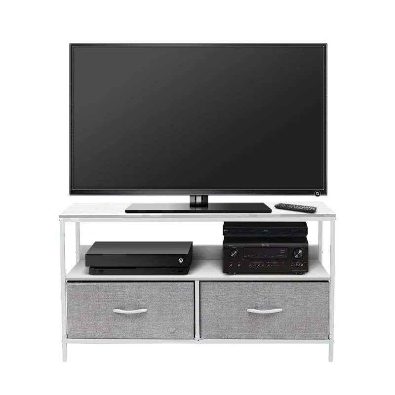 2 Faux Wood Drawers Television Riser Chest Storage Bedroom Living Room Closet Dorm TV Stand Furniture