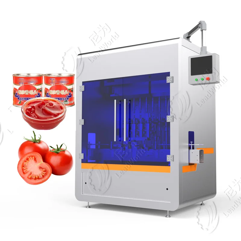 400g iron cans glass jar PET plastic bottle automatic canned Whole Peeled Tomato tin canning production line