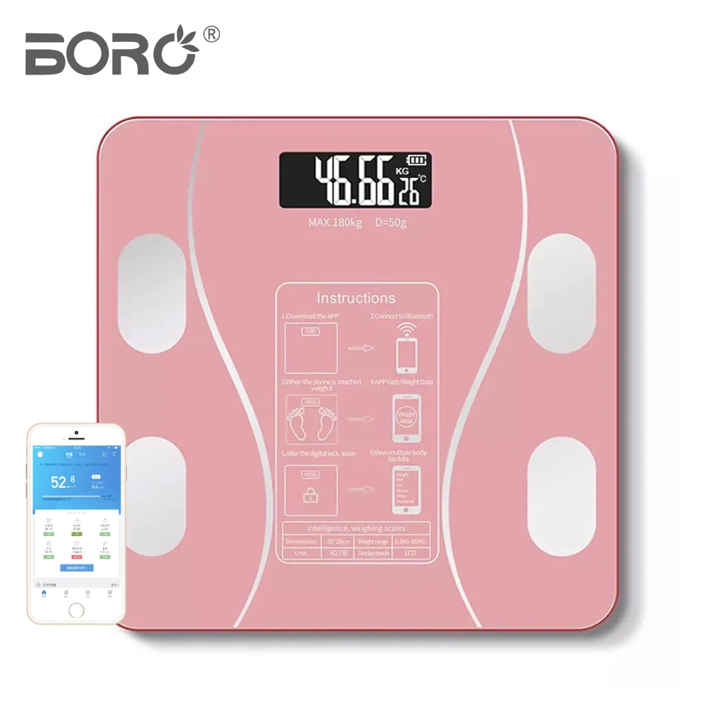 BL-2602 2022 материал обновления Производство прямые персональные весы с анализатором жира OEM ODM многофункциональный водонепроницаемый