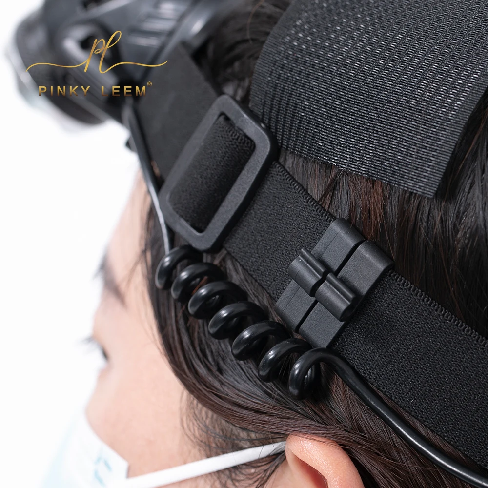 Pinky leem Custom Portable Head mounted expert lashes pro uv lamp uv/led nail eyelash lamp  for eyelash extensions