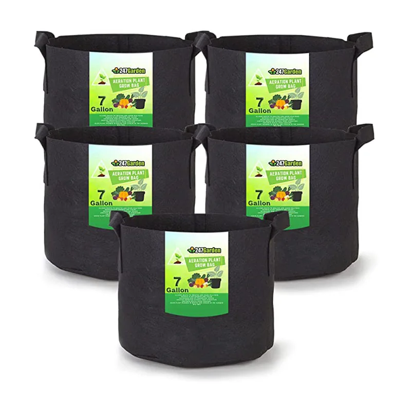 9/18/25/36/Planting a pocket Outdoor Fabric Wall Hanging Planter Grow Bags Felt Pocket Vertical Hanging Bag