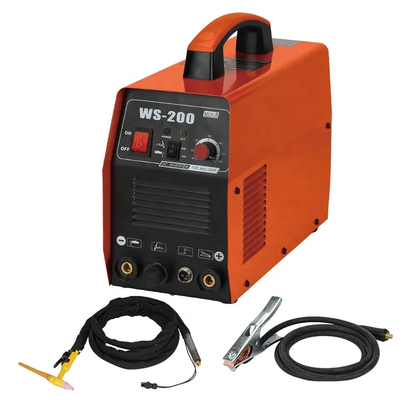 WS-200 DC инвертор TIG MMA сварочный аппарат из нержавеющей стали t2v аргонно-дуговая сварка оборудование