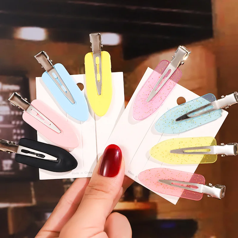 2021 Hot Selling Women Hair Accessories Pastel Plastic Duck Hair Clips Acrylic Hair Pins For Lady Girls
