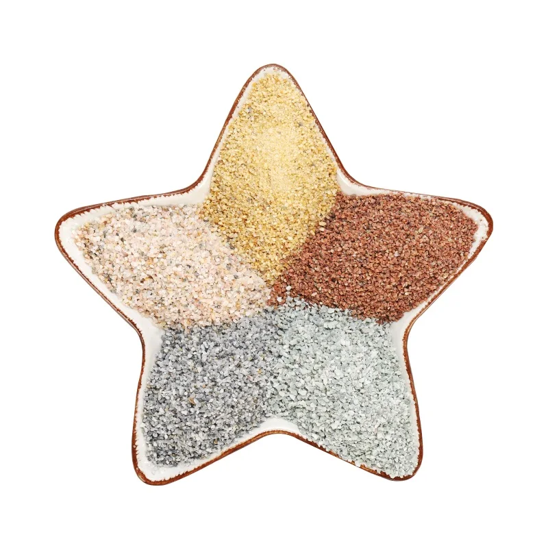 Factory price natural colored silica sand epoxy floor coating color sand for terrazzo aggregate, real stone paint