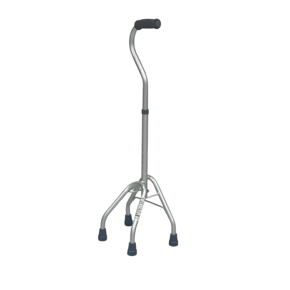 Bliss Medical Elderly Walking Stick Telescopic Aluminum Adjustable Height Quad Cane Four-legged Crutches For Non-slip Cane
