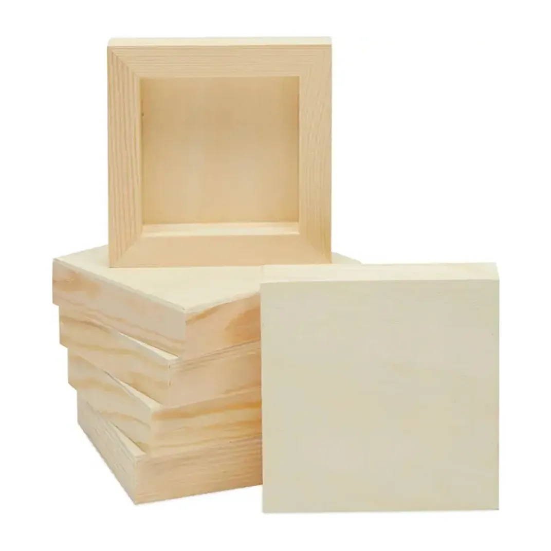 Unfinished Wooden Photo Frame Paint Boards for Painting DIY Crafts