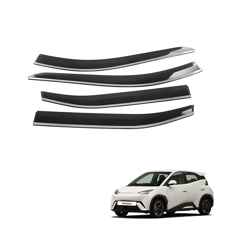Car Window Deflectors Acrylic Door Visor Shield Sun Rain Shield Wind Deflector For BYD Seagull Spare Parts