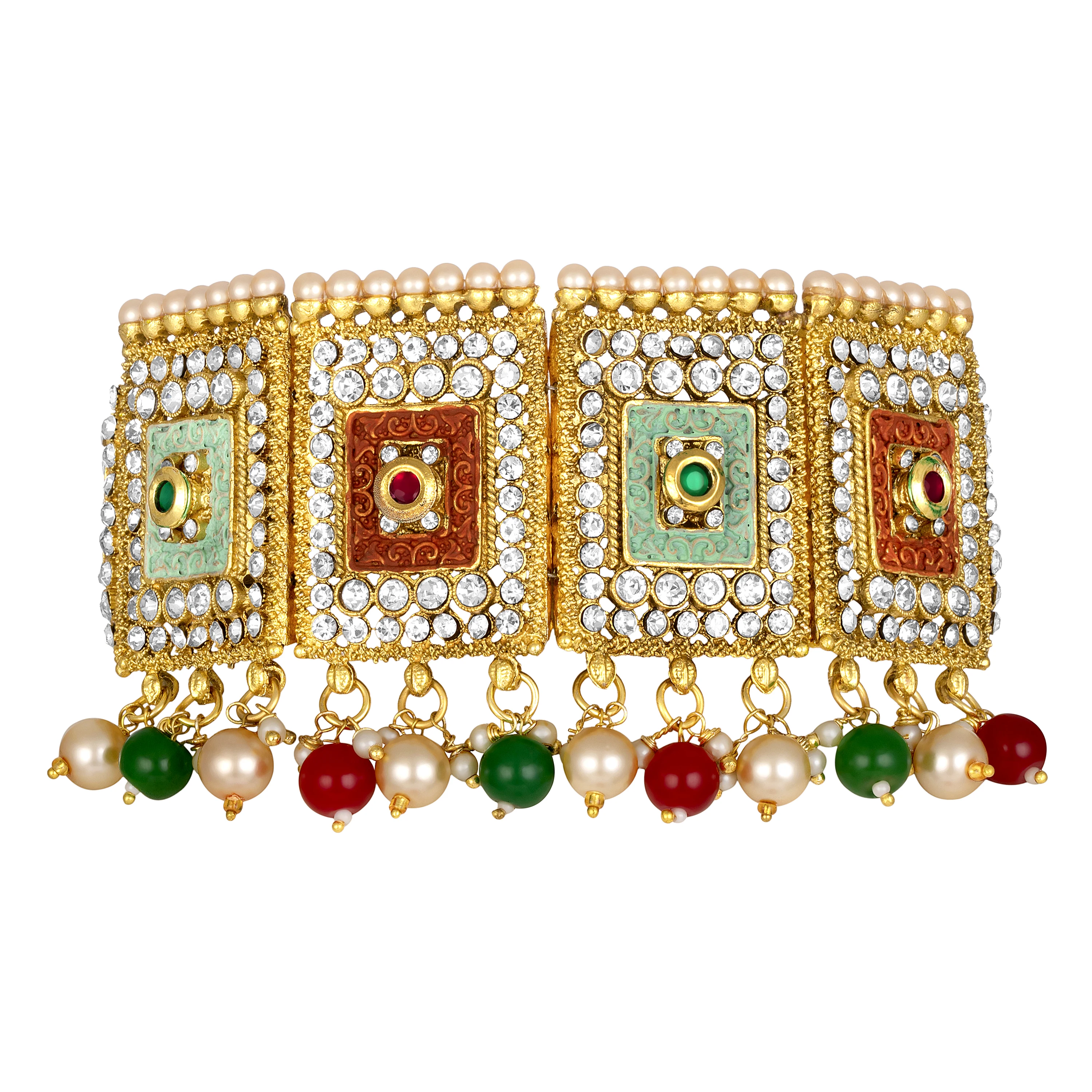 Оптовая продажа индийские ювелирные изделия Kundan Polki традиционные антикварные свадебные наборы ювелирных изделий из тяжелого золота