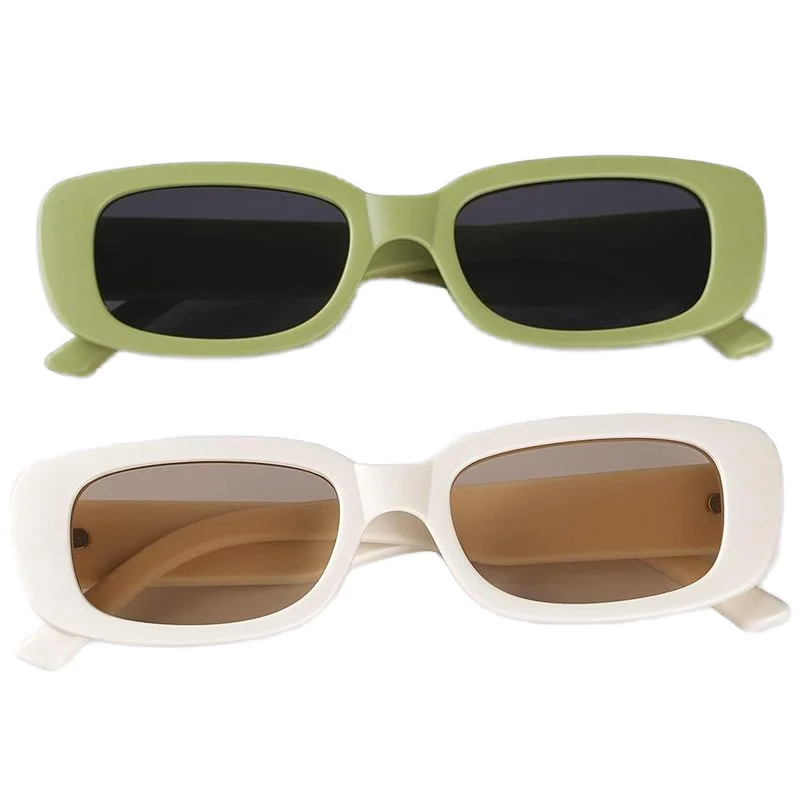 retro trendy Retro Fashion Eco Friendly Wholesale Trendy Designer Sunglasses Woman Square Classic Vintage Sunglasses