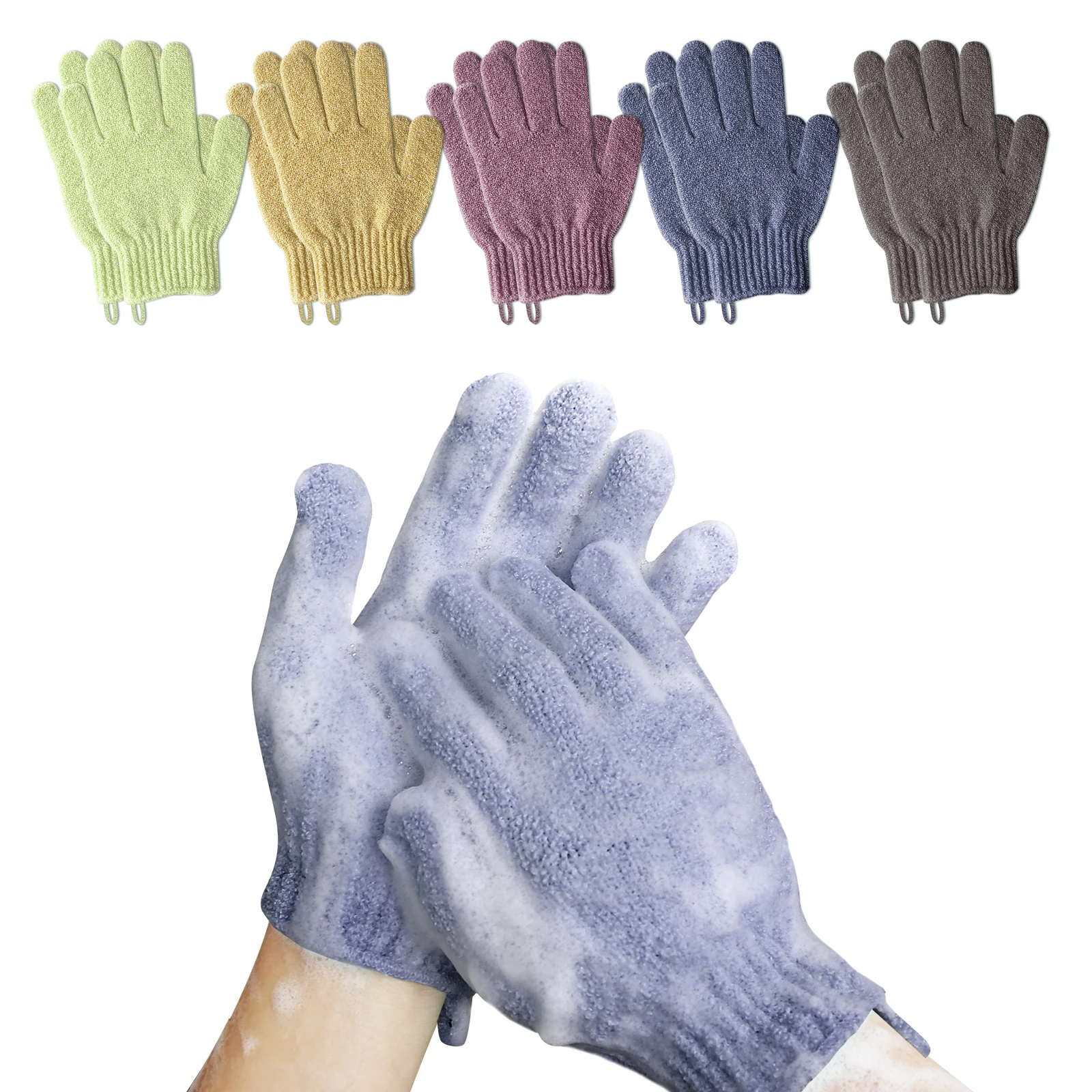 High Quality Deep Cleansing Bath Body Gloves Dead Skin Removal Bath Brush Tools Shower Exfoliating Scrub Gloves