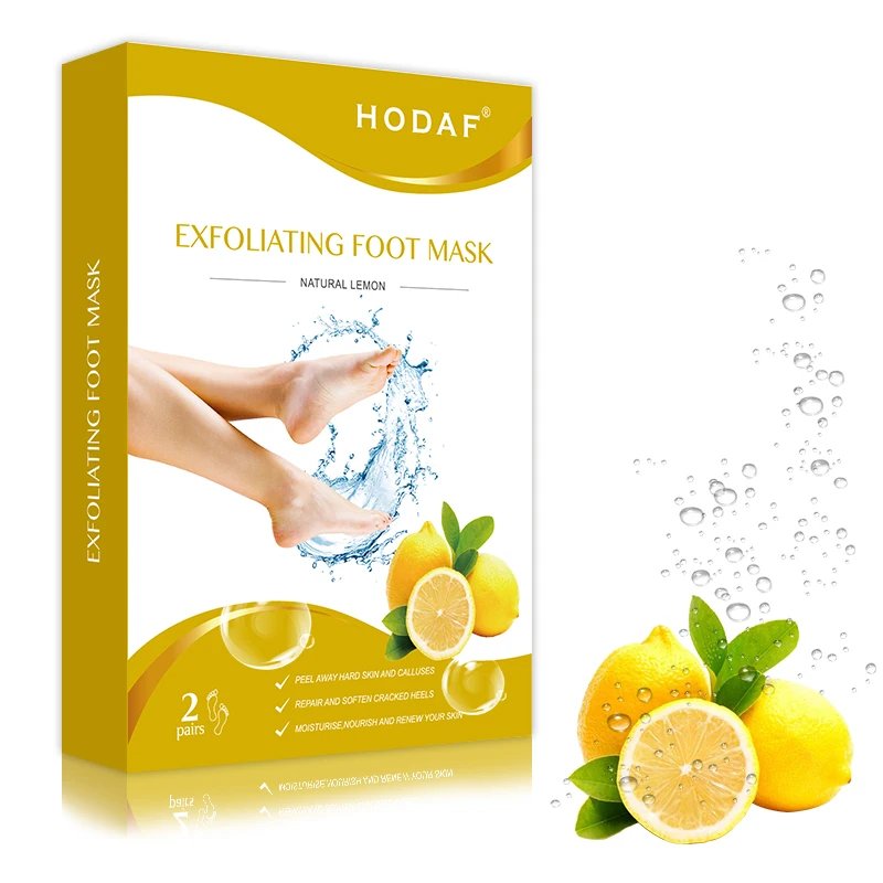 Lemon Exfoliating Foot Peeling Mask Natural Peel Off Foot Mask Baby Foot Mask