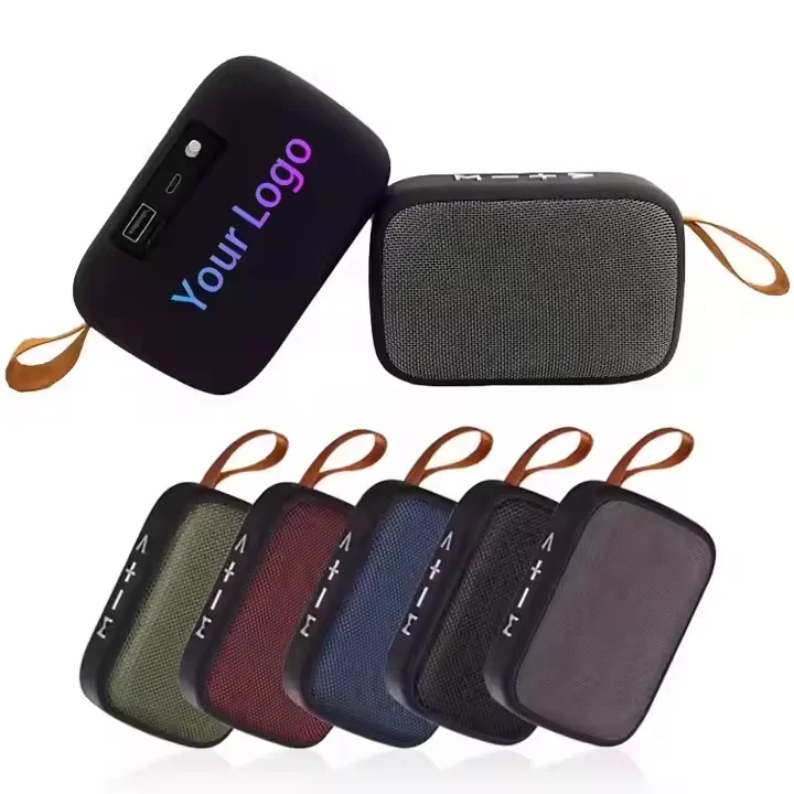 LCC703 Customized Printing Logo New Fabric  Portable3 W Portable Promotion Gifts 1.5inch Outdoor Pocket Wireless BT Speaker