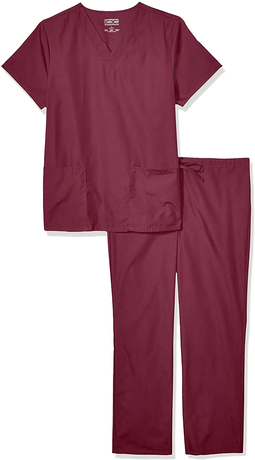 Wholesale New Custom V-neck Medical Scrubs Uniforms Sets Hospital Doctor Nurse Work Wear Scrubs Suits for Women