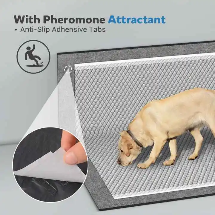 2024 Hot Sale High Absorbent Disposable Puppy Training Pads Pet Bamboo Charcoal pee pads for dogs