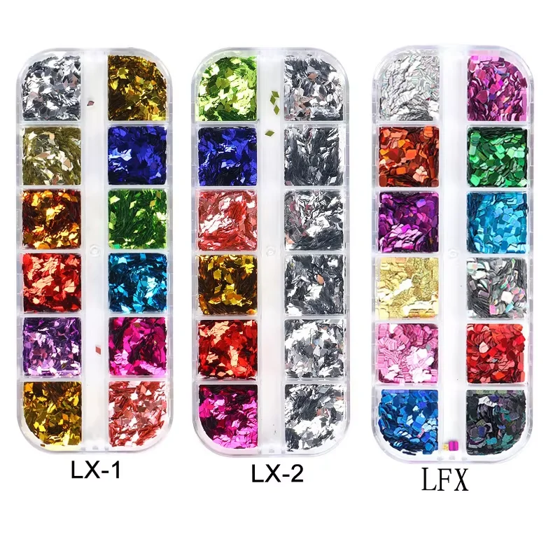Nail glitter Glitter Chameleon mica Flame sheet Laser Butterfly Heart gold foil