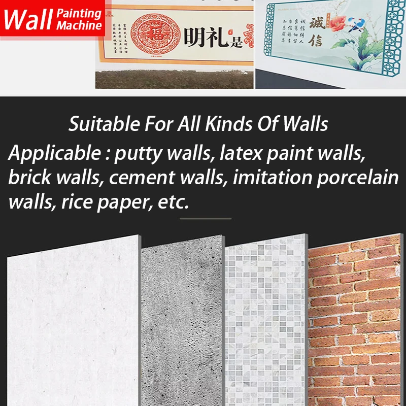 3d Vertical Wall/Glass/Metal/Wood/Paper/Ceramic Mural Art Direct UV Inkjet Printer Spraying Printing Painting