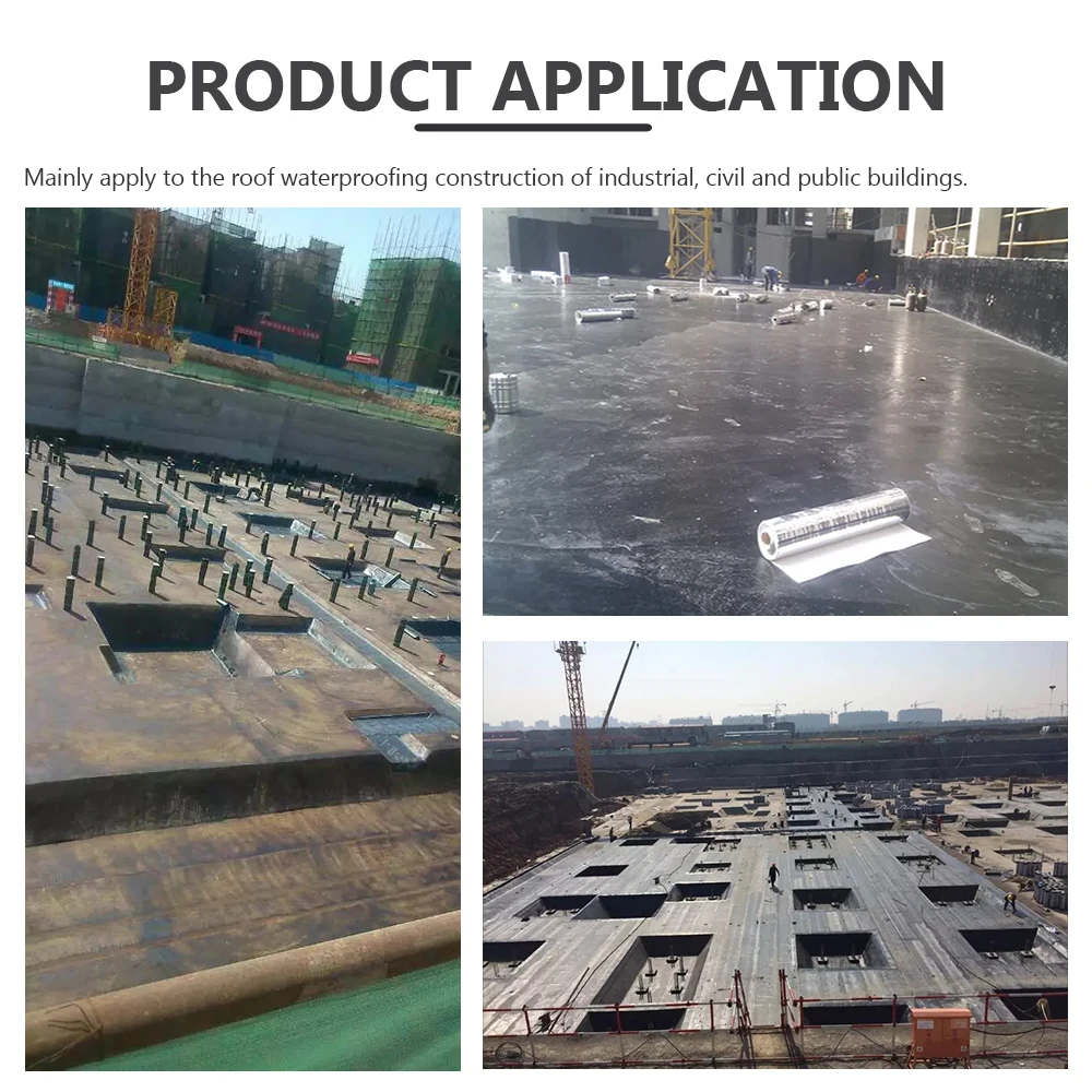 Excellent weather heat resistant TPO bituminous hdpe underground waterproof membrane